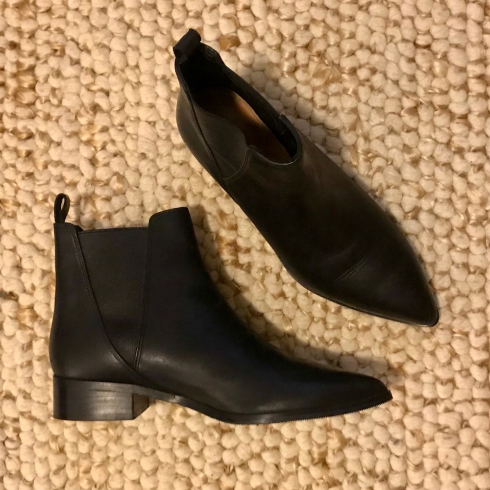 & Other Stories Black Leather Chelsea Boots